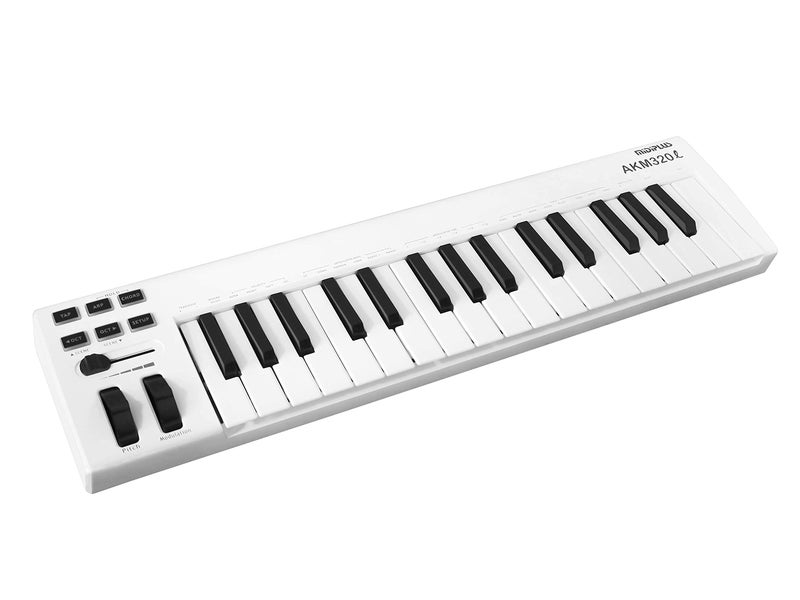 MiDiPLUS متحكم لوحة المفاتيح MIDIPLUS AKM320L، أبيض، 32 مفتاح - Image 3